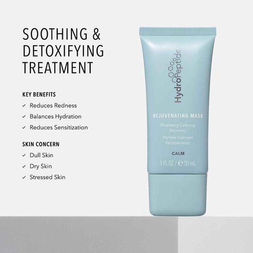 HydroPeptide Rejuvenating Mask, Peptide Blueberry Recovery Treatment, 0.5 Ounce