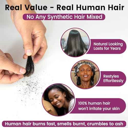 5X5 HD Lace Closure Human Hair, 0.11mm Ultra-Thin Skinlike Invisible HD Lace Closure with Outre Melted Hairline Black Straight Virgin Hair 5x5 Closure for Black Women Pre Plucked 12Inch