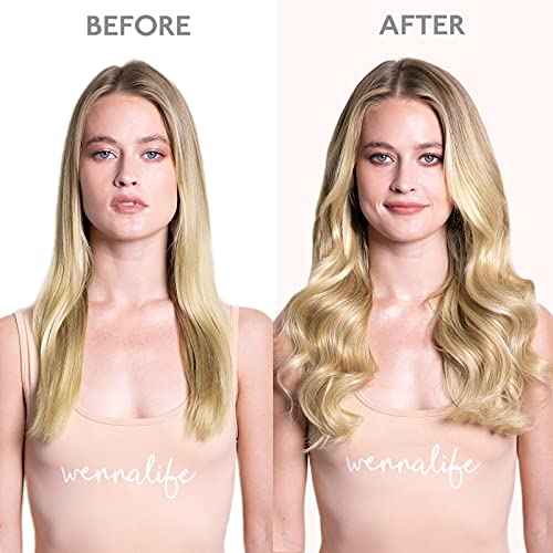 WENNALIFE (Increase 50% Lifespan) Real Human Hair 18 inch 95g Light Blonde Highlighted Golden Blonde Remy Invisible Transparent Wire Fish Line Hair Extensions