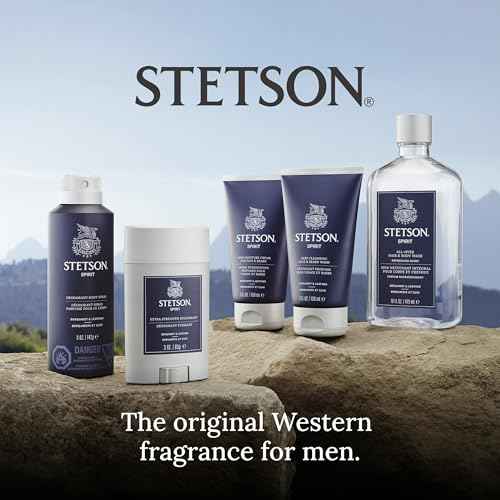 SCENT BEAUTY STETSON Personal Care All Over Hair & Body Wash Moisturizing Body Wash & Shampoo - 16 oz - 3 Pack - Spirit