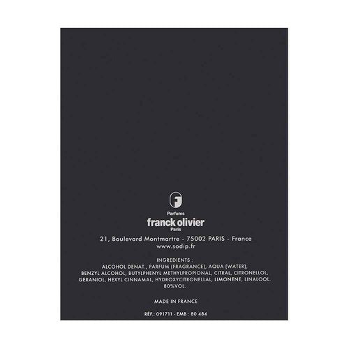 Frank Olivier Black Touch for Men Eau De Toilette Spray, 3.3 Ounce