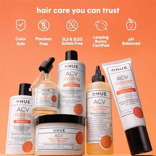 dpHUE ACV Exfoliating Scalp Detox - 4 oz - Helps Reduce Shedding & Promote Healthy Hair Growth - With Salicylic Acid & Niacinamide - No Added Fragrance - Vegan & Color Safe