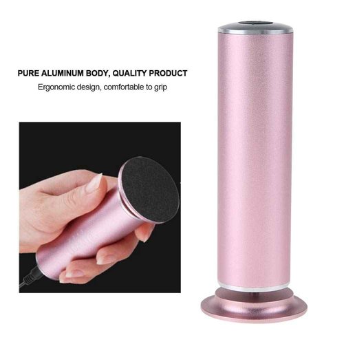 Electric Callus Remover for Feet Adjustable Speed, Electric Foot Callus Remover with 60pcs Replacement Sandpaper Discs, Powerful Pedicure Electronic Foot File for Dead Dry Hard Skin Calluses(US)