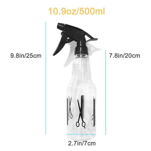 Avenoir Mister Spray Bottle, 16.9oz/500ml Adjustable Spray Storage Container for Hair, Plant and Home Cleaning
