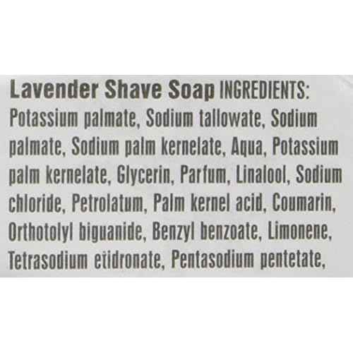 D.R. Harris Lavender Hard Shaving Soap in Mahogany Wood Bowl