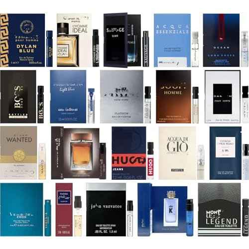 Cologne High End Designer Fragrance Sampler Set for Men - (Pack of 8 Sample Vials)