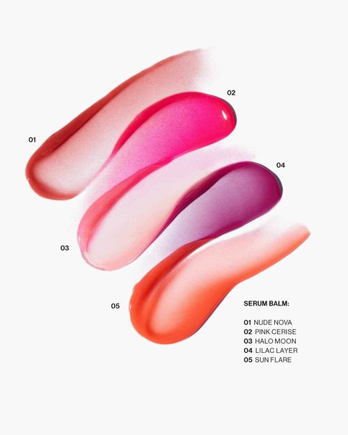 MAKE Beauty Serum Balm Hydrating Lip Oil. Vegan Moisturizing Lip Gloss with Plumping Effect. Lip Treatment Cream for Soft, Smooth, Shiny Lips - Shade, Nude Nova