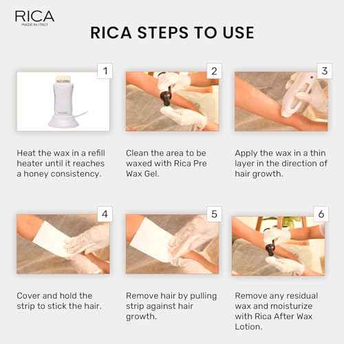 Wax White Chocolate Roll-On Wax Kit - Set of 4 Refills, 100 ML - Made in Italy