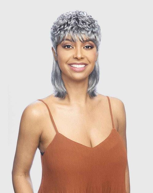 Vanessa AMA (1B Off Black) SHORT FRONT MEDIUM LENGTH STRAIGHT BACK WIG