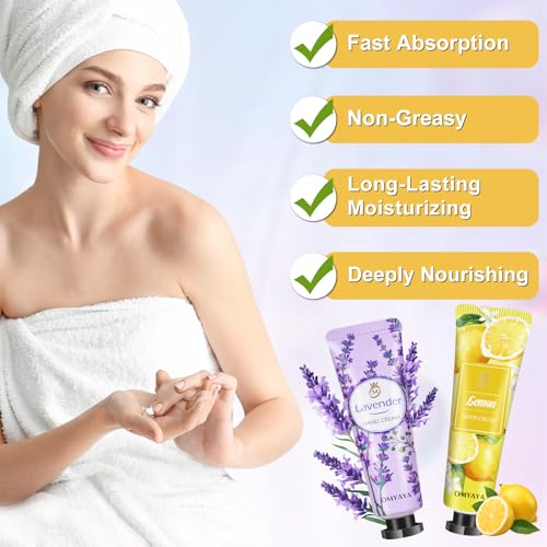 Aottom 40 Pack Hand Cream Bulk Gifts- Mini Hand Lotion Travel Size, Birthday Gifts for Women, Bridesmaid/Teacher Appreciation/Nurse Gifts, bulk gifts for coworkers Hand Lotion for Dry Cracked Hands