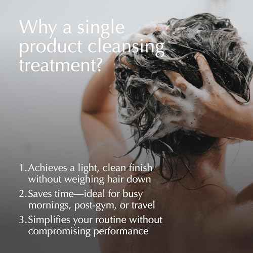 HIKOTA Complete Cleansing Hair Treatment - Sulfate-free 2-in-1 Shampoo and Conditioner with Amino Acid to Repair and Hydrate - 10.1 oz