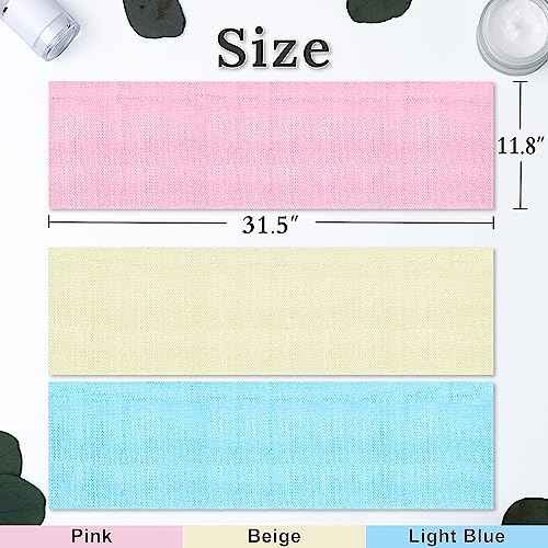 myHomeBody African Net Sponge, African Bath Sponge, Body Exfoliator Scrubber, Bath Washcloths, Exfoliating Net, Shower Back Scrubber, Set of 3, Light Blue, Beige, Pink