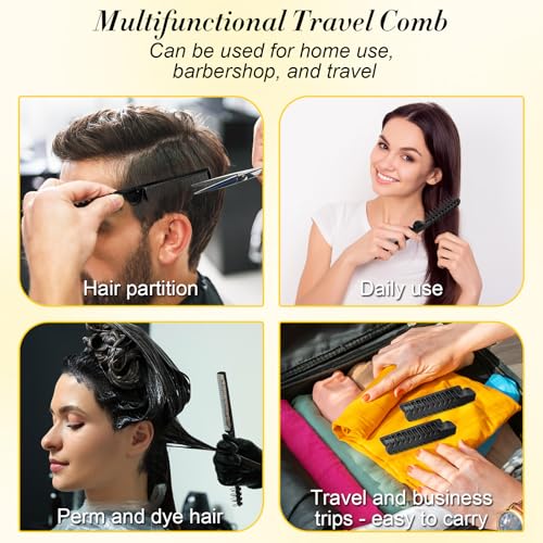 HOFASON 24 Pcs Travel Folding Comb in Bulk, Individually Wrapped Foldable Hair Brush Travel Pocket Mini Hair Comb & Makeup Comb for Women Men Girls Homeless Hotel Shelter Nursing Home Charity Church