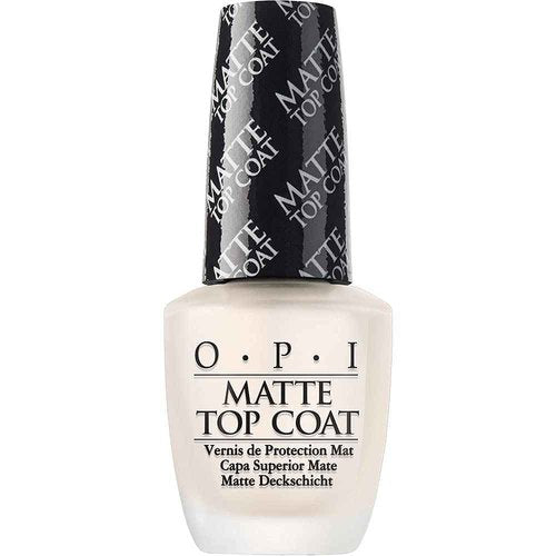 OPI Nail Lacquer, Black Onyx & Matte Top Coat Bundle