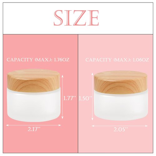 TkoYuHm 12-Pack White Matte Glass Bottles 1.67oz Cosmetic Containers for Skincare Travel-Friendly Refillable Leak-Proof Design