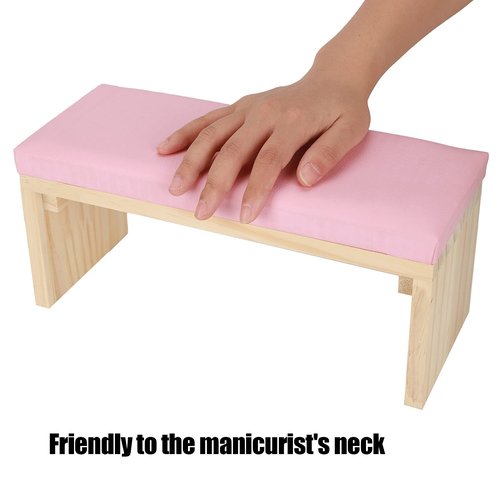 Nail Arm Rest,Nail Art Hand Pillow Mat,Nail Arm Rest for Acrylic Nails,Nail Stand Hand Cushion Soft PU Leather Wooden Stand Arm Rest Cushion Nail Arm Rest for Acrylic Nails Nails Supply for Nail Salon