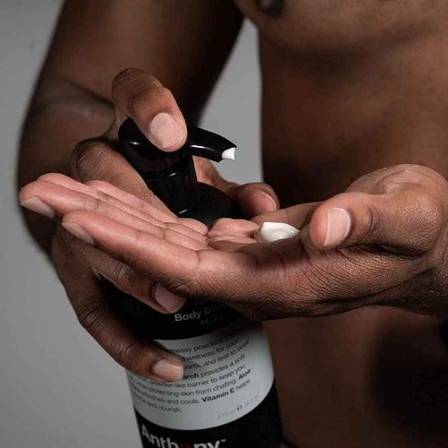 Anthony No Sweat Body Defense, Anti-Chafe Talc Free Cream To Powder Lotion, 3 Fl Oz Exfoliating and Cleansing Bar, Grapefruit, 7 Oz
