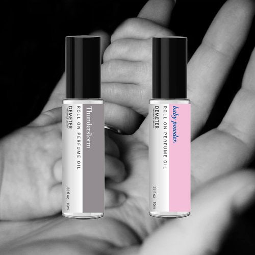 DEMETER Thunderstorm & Baby Powder Perfume Oil Roll on Duo
