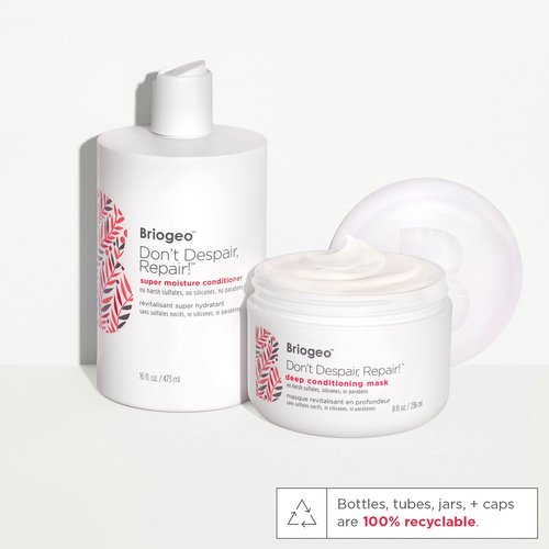 Briogeo Don't Despair, Repair! Super Moisture Conditioner, for Dry, Damaged Hair, Hair Moisturizer featuring Argan Oil, Vegan, Cruelty-Free, 16 fl oz