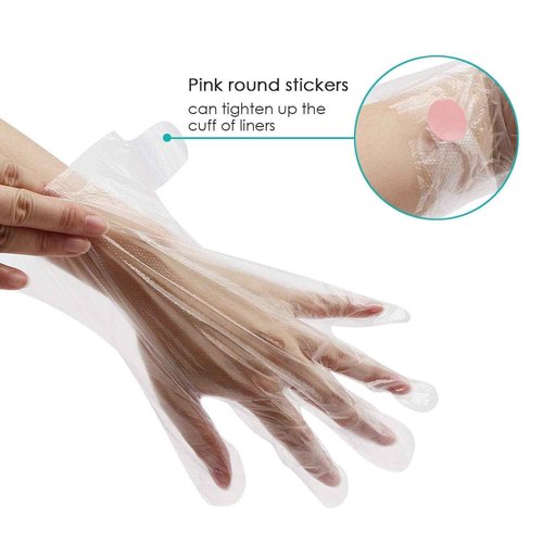 200pcs Paraffin Bath Liners for Hand & Paraffin Bath Mitts, Segbeauty Plastic Thermal Mitten Bags, Heated Hand SPA Mittens for Women, Glove Mitt Liner Covers for Paraffin Wax Machine
