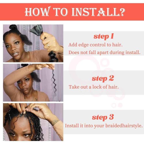 Human Braiding Hair for Boho Braids Human Hair 50g 24 Inch Boho Human Braiding Hair Curly 12A Deep Wave Bulk Bohemian Knotless Braids 1 Bundle Natural Color