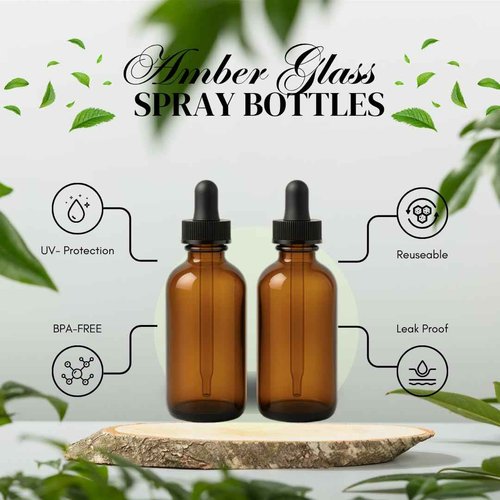 Onisavings Pack of 12-1 Oz Amber Glass Bottles With Caps And Droppers – Refillable Containers For Essential Oils, Serums, Tinctures, Diy Skincare, And Liquid Storage (Amber Glass Droppers)