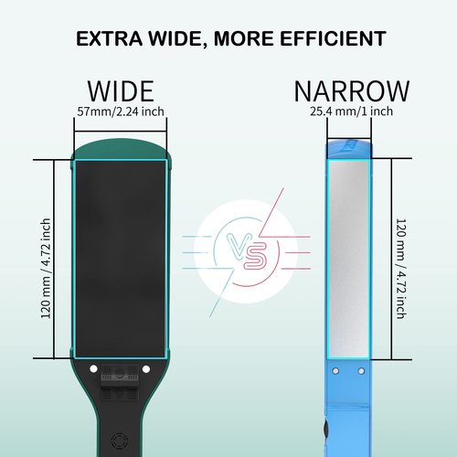 K&K 2.16 Hair Straightener for Thick, Extra Wide Flat Iron with Adjustable Temperature(248-450℉) Ceramic Coated Floating Panel, 30s Fast Heating, Dual Voltage, for Thick Curly Hair