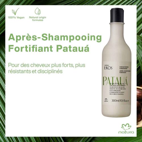 natura - Ekos Patauá Strengthening Conditioner - Repair & Renew Hair - Fortify Roots & Strands - Protein Rich - Vegan Hair Care - Brazilian Beauty Secrets - Personal & Self Care - 10.1 fl oz (300ml)