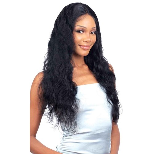 Shake N Go Virgin Remy Hair Lace Closure Glossy 4X4 Body Wave 12" (Color:NATURAL)