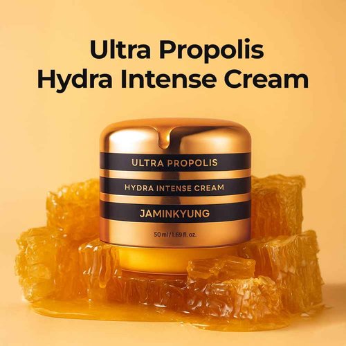 Jaminkyung Triple Propolis & Snail Mucin Cream -Korean Face Moisturizer for a Luminous Glow & Deep Hydration, with 8-Hyaluronic Acids & Panthenol Dry, Dull Skin 1.69 fl oz (50ml)