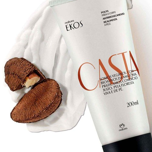 natura - Linha Ekos (Castanha) - Polpa Hidratante Corporal 200 Ml - (Ekos (Brazilian Nut) Collection - Body Moisturizing Pulp 6.76 Fl Oz)