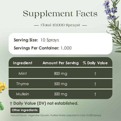 Re-engineered Mullein Herbal Diffuser Pen - ULTRA-LONG Up to 10,000 Uses | All-Natural with Mullein, Thyme & Mint for Lung Cleansing, Freshens Breath & Quitting Bad Habit