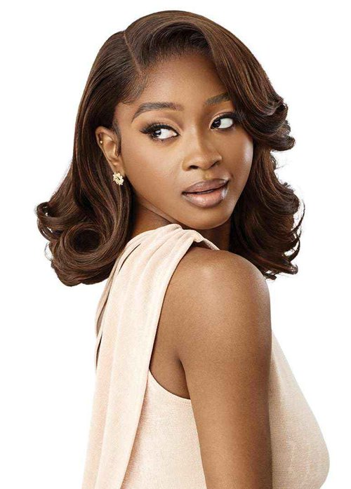 Outre Lace Front Wig - Melted Hairline - Primrose (DR2/CHOCOLATE SWIRL)