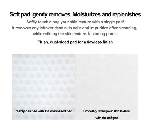 Toner Pad, 60 Pads | Clarifying & Hydrating Facial Pads for Women | Pre-Makeup Skin Prep, Pore Care, Skin Cleaning Wipe, K-Beauty, Made in Korea.
