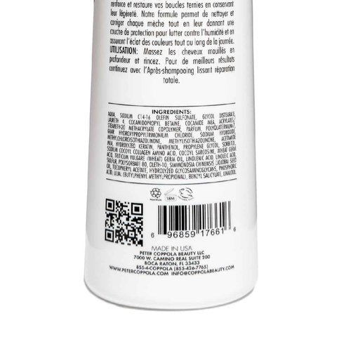 PETER COPPOLA Total Repair Cleansing & Smoothing Sulfate-Free Shampoo - For Color Treated Hair – Color Safe, Sodium Chloride-Free Keratin Shampoo – Strengthens and Repairs Damaged Hair (33.8 FL Oz)