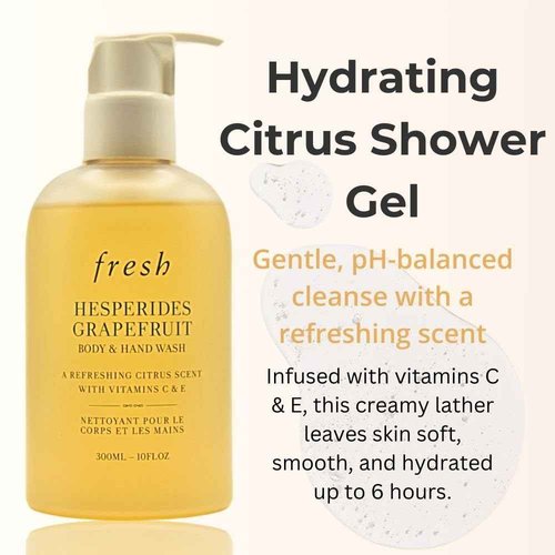 Fresh Hesperides Grapefruit Body and Hand Wash for Women - 10 oz Body Wash