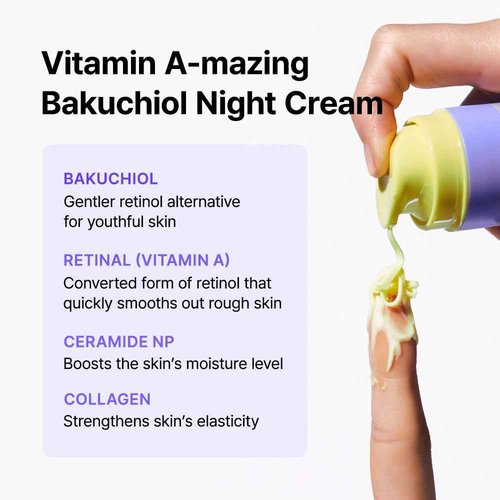 BY WISHTREND Bakuchiol Mighty Duo | Vitamin Amazing Bakuchiol Night Cream 30mL & Pore Smoothing Bakuchiol Serum 30mL