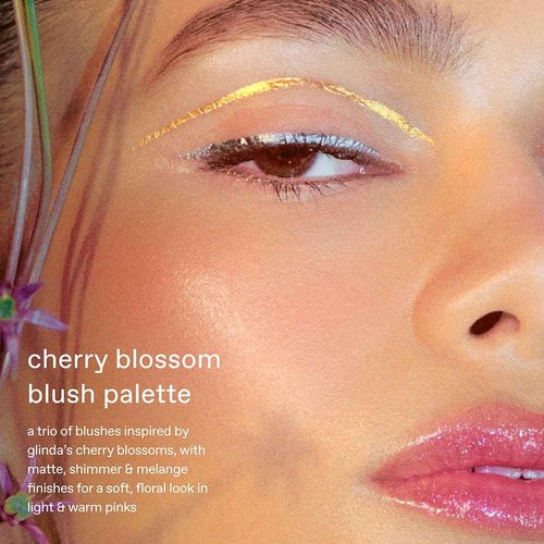 r.e.m. beauty by Ariana Grande Wicked: For Good | Cherry Blossom Blush Palette | Pink | Blendable, Creamy Formula Blurs and Perfects Skin | Blendable, Creamy Formula | 3 Shades