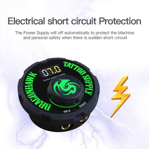Dragonhawk Airfoil Tattoo Power Supply for Tattoo Machine Tattoo Artists P087