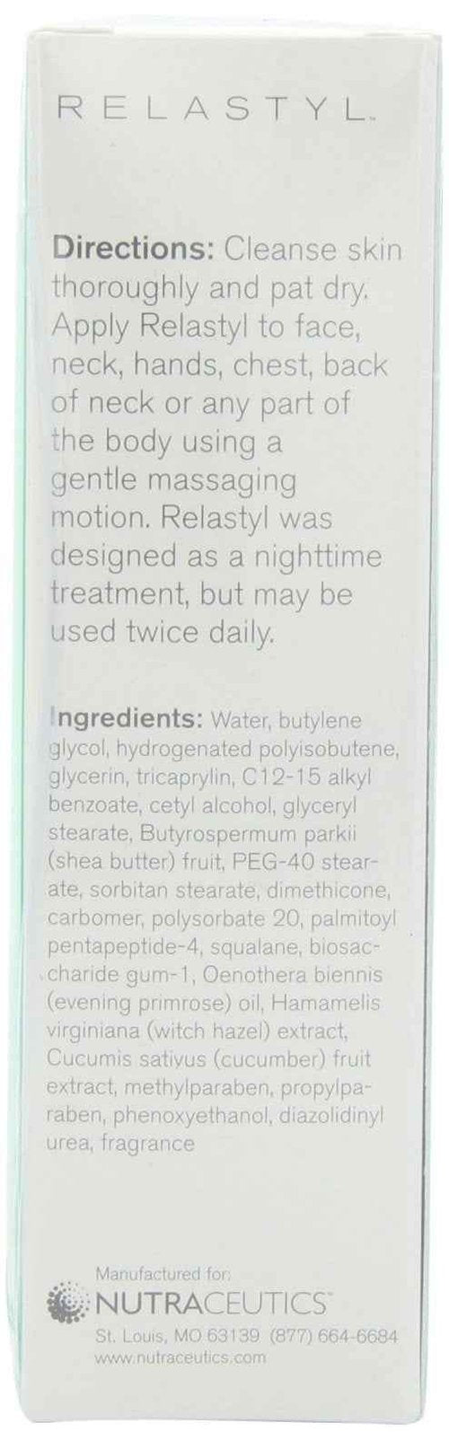 Nutraceutics Relastyl Moisturizer, Hydrate and Repair, 4oz