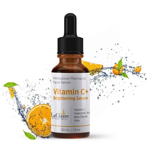 LaClaire Vitamin C+ serum 3-Pack, Strong vitamin C serum, brightening serum for face, topical facial serum with Hyaluronic acid, Vitamin C facial brightening serum, Vitamin C+, Made in the USA