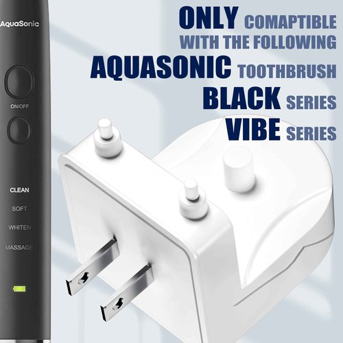 Wireless Charger Only for AquaSonic Black/Vibe Series, Wall Chargre Waterproof - White
