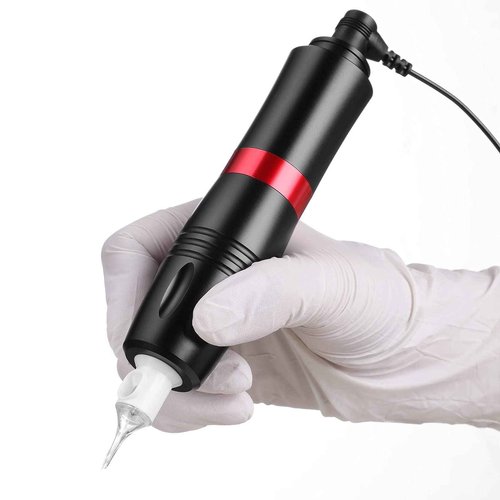 HAWINK Tattoo Pen Kit Rotary Gun Machine with Tattoo Power Supply 20Pcs Cartridge 7 inks 154KITP199-1