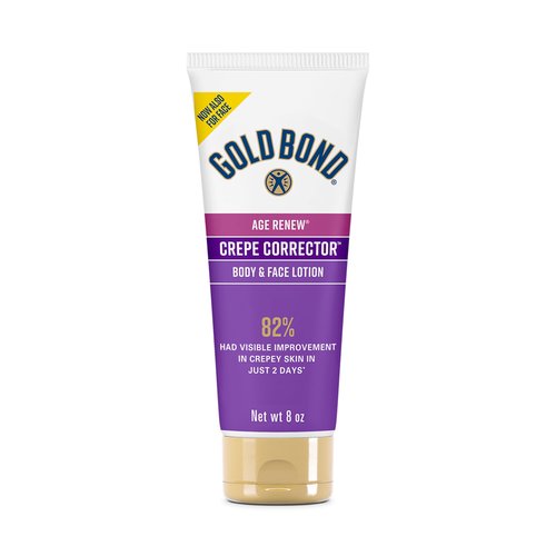Gold Bond Age Renew Crepe Corrector Body Lotion, Replenishing & Smoothing Formula, 8 oz. & Age Renew Neck & Chest Firming Cream, 2 oz., Clinically Tested Skin Firming Cream