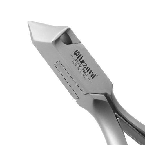 Nail Clippers for Men with Thick or Ingrown Toenails – Blizzard Podiatrist Toenail Clipper Set German Forged – 5.5 inch Heavy Duty Nail Cutter – Moon Head Smooth Handles - Hospital Grade
