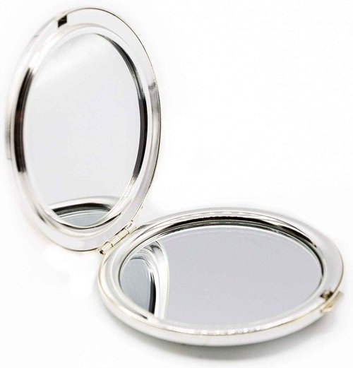 Stephanie Imports Victorian Woman Collectible Compact Mirror, Small Elegant 2 Sided Pocket Mirrors for Your Purse