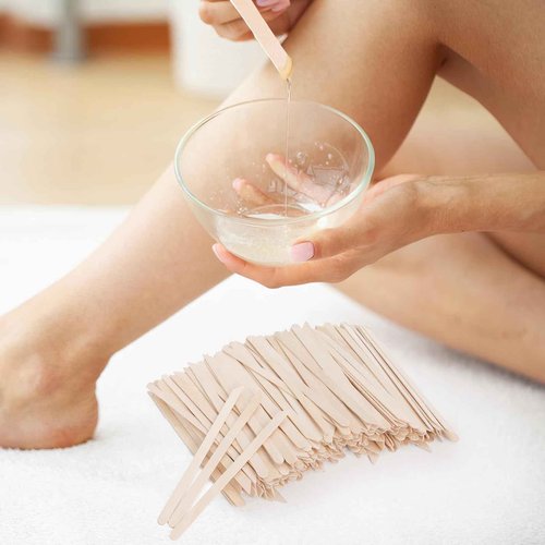 1000pcs Wooden Small Wax Sticks,Eyebrow Wax Sticks for Eyebrow Hair Remover,Small Popsicle Sticks,Wooden Sticks for Crafts