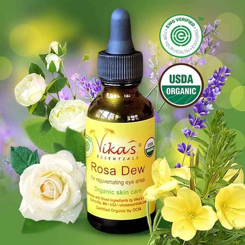 Vika's Essentials EWG Verified Rosa Dew Eye Serum