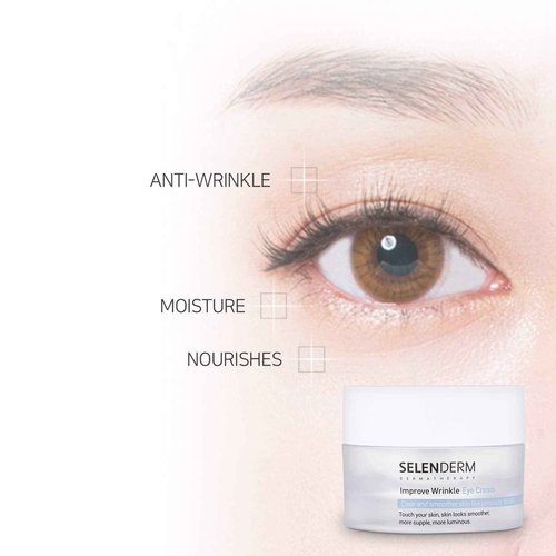 selenderm Improve Wrinkle Eye Treatment Cream for Anti-Aging, Dark Circle and Puffiness 0.85oz