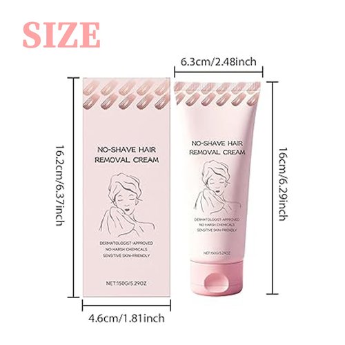 Bare Basic Hair Removal Cream,No Shave Hair Remover for Women, Suitable for Sensitive Skin, Fast and Gentle, Moisturizes and Nurtures Skin, Leaving it Soft and Protected after Hair Removal (1pcs)